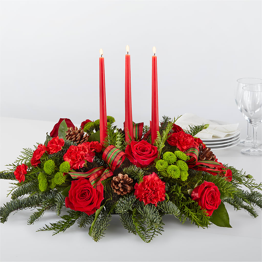 By the Candlelight Centerpiece – Fleuriste Boutique Du Moulin, L'ile-perrot PQ