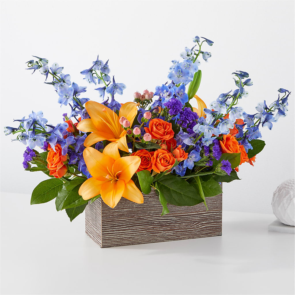 Radiant Citrus Box Bouquet – Fleuriste Boutique Du Moulin, L'ile-perrot PQ
