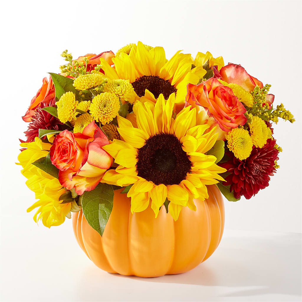 Golden Gourd Pumpkin Bouquet – Fleuriste Boutique Du Moulin, L'ile-perrot PQ