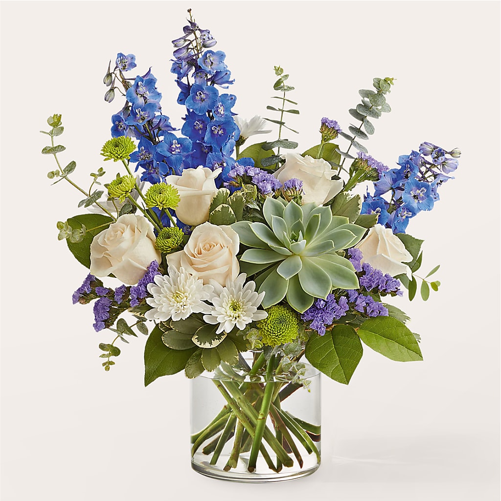Cerulean Waves Bouquet – Fleuriste Boutique Du Moulin, L'ile-perrot PQ