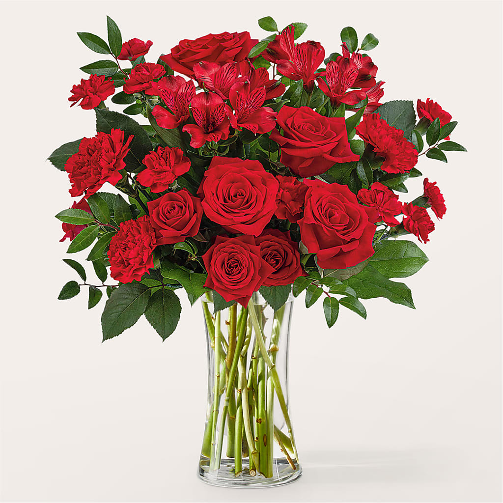 Brilliant Ruby Bouquet – Fleuriste Boutique Du Moulin, L'ile-perrot PQ
