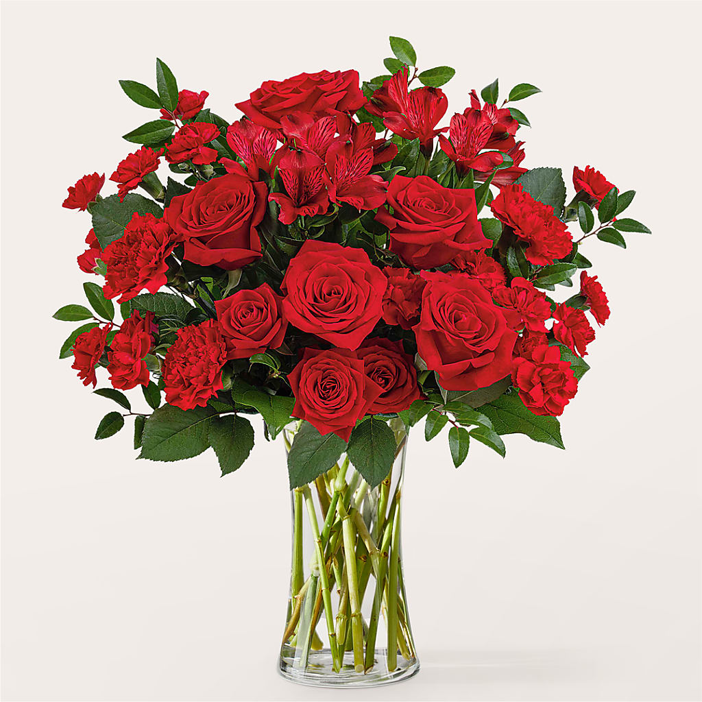 Brilliant Ruby Bouquet – Fleuriste Boutique Du Moulin, L'ile-perrot PQ
