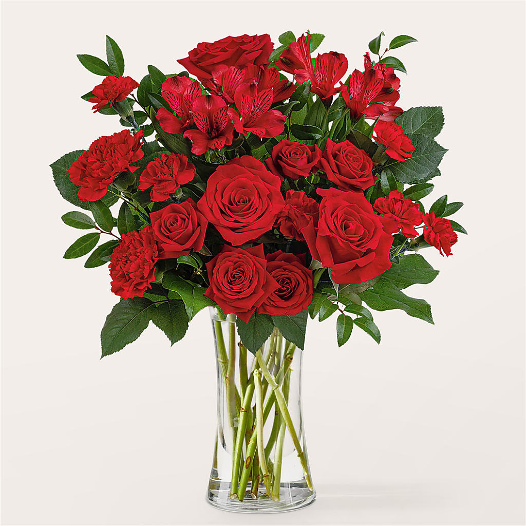 Brilliant Ruby Bouquet – Fleuriste Boutique Du Moulin, L'ile-perrot PQ