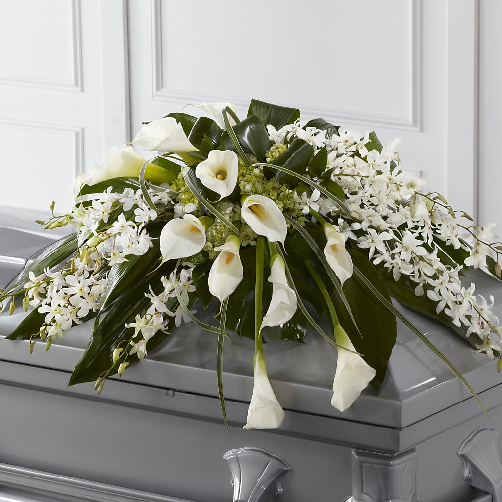Angel Wings Casket Spray – Fleuriste Boutique Du Moulin, L'ile-perrot PQ
