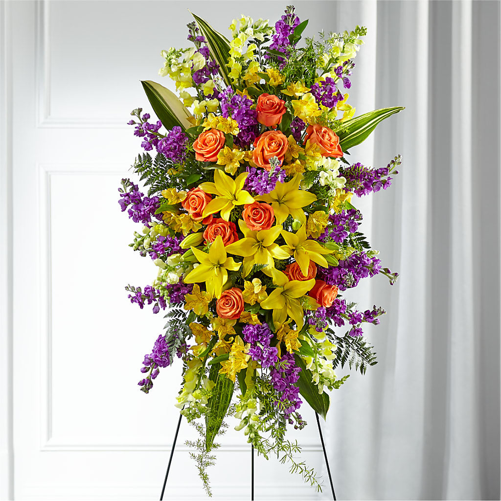 Thoughtful Prayers Standing Spray – Fleuriste Boutique Du Moulin, L'ile-perrot PQ