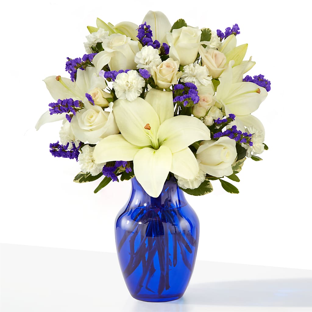 Sapphire Rush Bouquet – Fleuriste Boutique Du Moulin, L'ile-perrot PQ