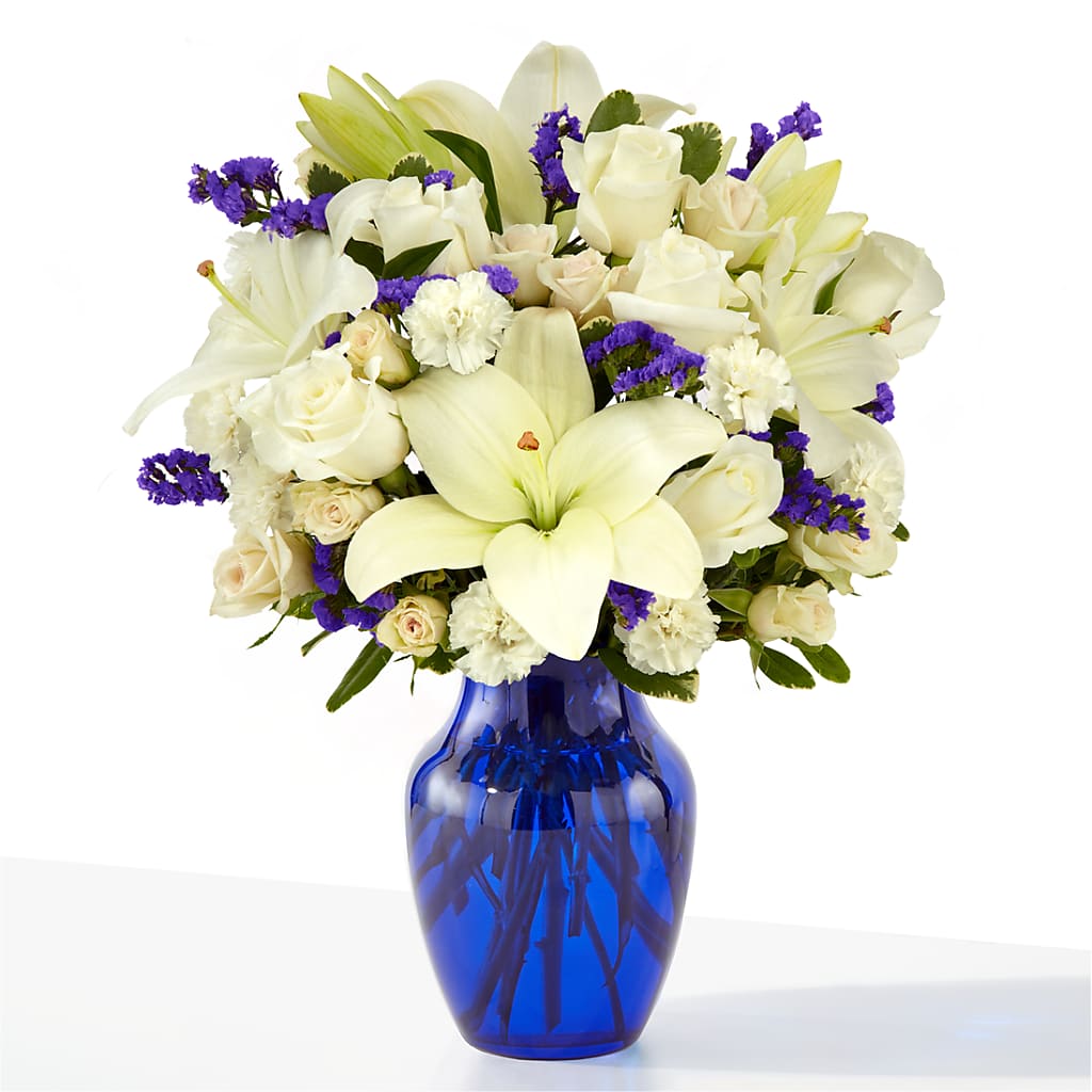 Sapphire Rush Bouquet – Fleuriste Boutique Du Moulin, L'ile-perrot PQ