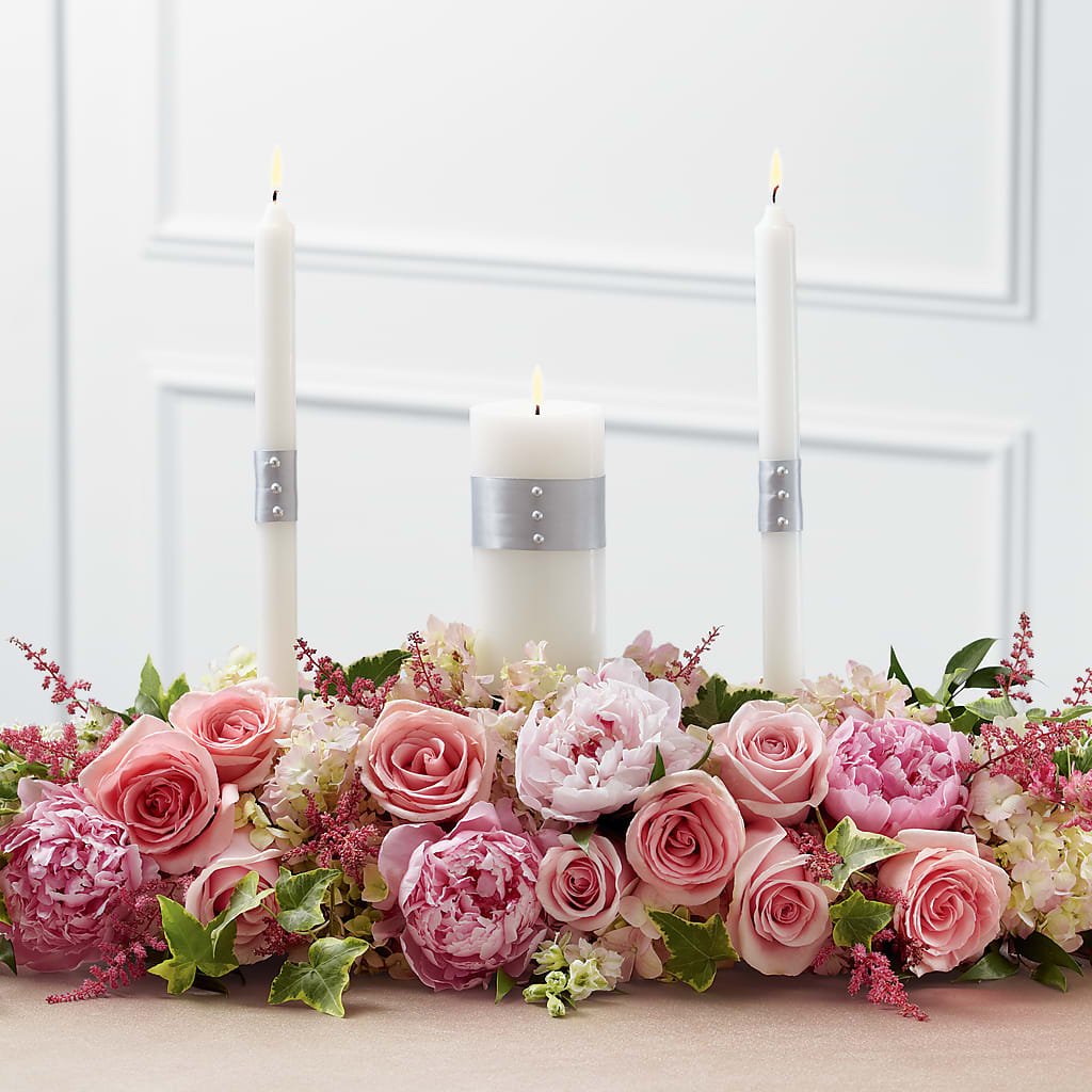 Worldwide Romance Unity Candle Arrangement – Fleuriste Boutique Du Moulin, L'ile-perrot PQ