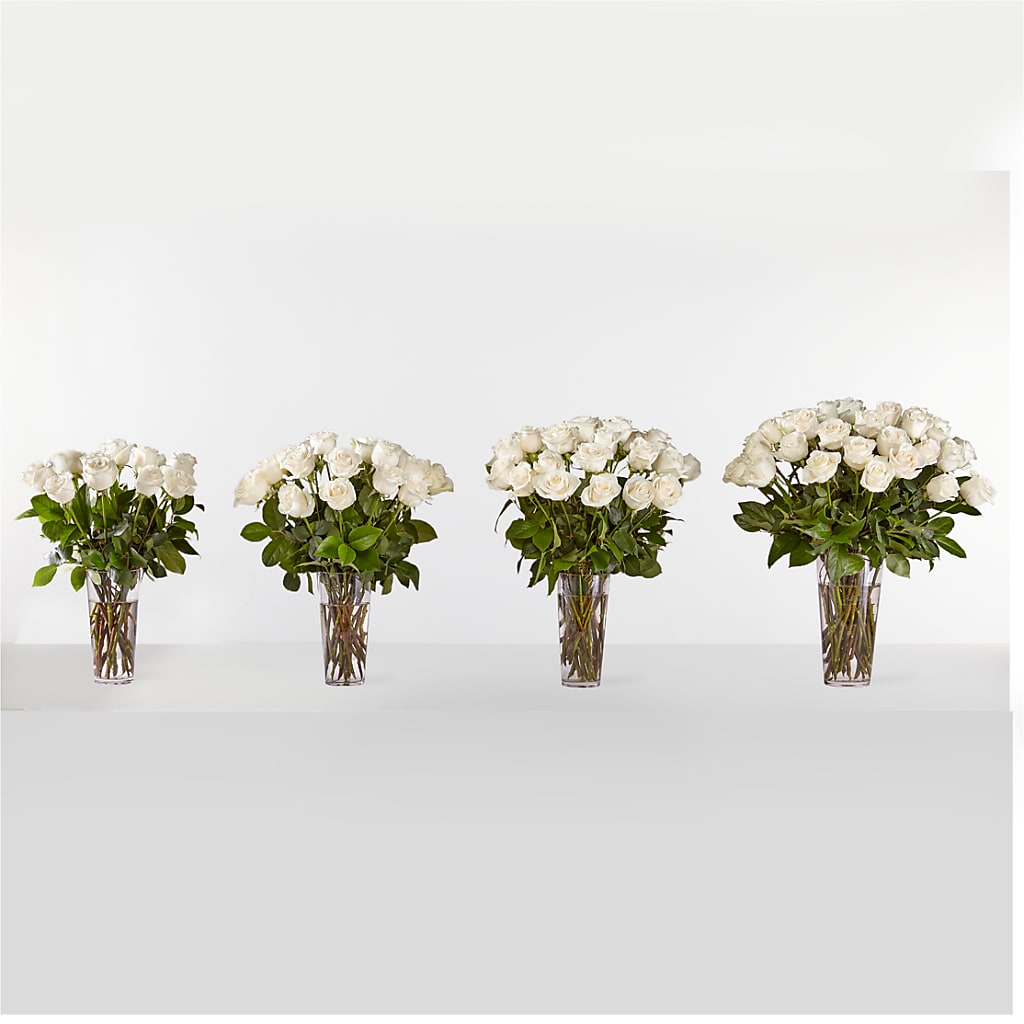 Long Stem White Rose Bouquet –  Fleuriste Boutique Du Moulin, L'ile-perrot PQ