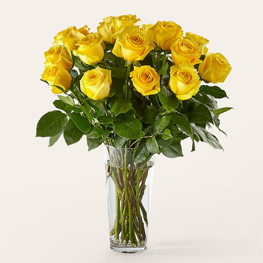Long Stem Yellow Rose Bouquet –  Fleuriste Boutique Du Moulin, L'ile-perrot PQ