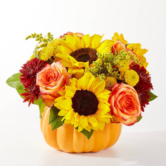 Golden Gourd Pumpkin Bouquet –  Fleuriste Boutique Du Moulin, L'ile-perrot PQ