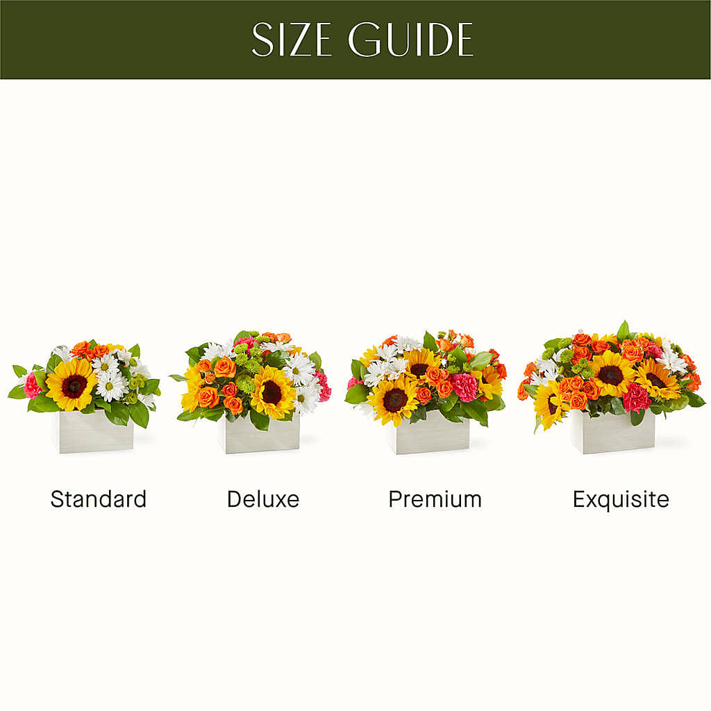 Sun-drenched Blooms Box Bouquet –  Fleuriste Boutique Du Moulin, L'ile-perrot PQ