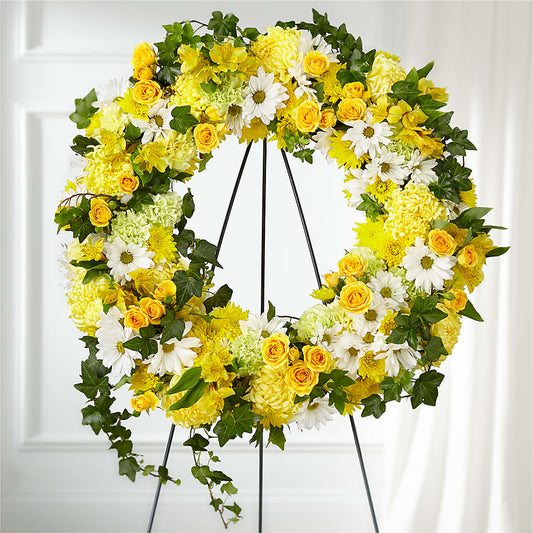 Golden Remembrance Wreath –  Fleuriste Boutique Du Moulin, L'ile-perrot PQ