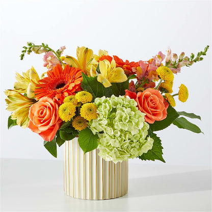 Autumn Sunshine Bouquet with Ivory Vase –  Fleuriste Boutique Du Moulin, L'ile-perrot PQ