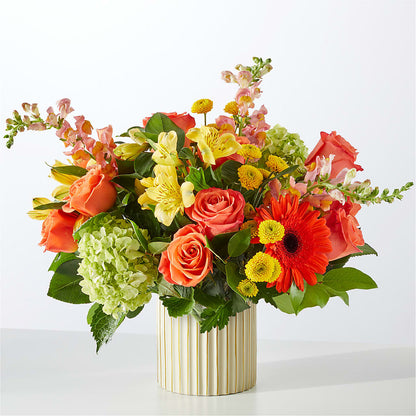 Autumn Sunshine Bouquet with Ivory Vase –  Fleuriste Boutique Du Moulin, L'ile-perrot PQ