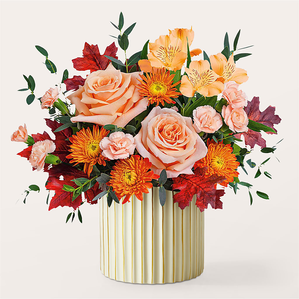 Spiced Latte Bouquet with Ivory Vase –  Fleuriste Boutique Du Moulin, L'ile-perrot PQ