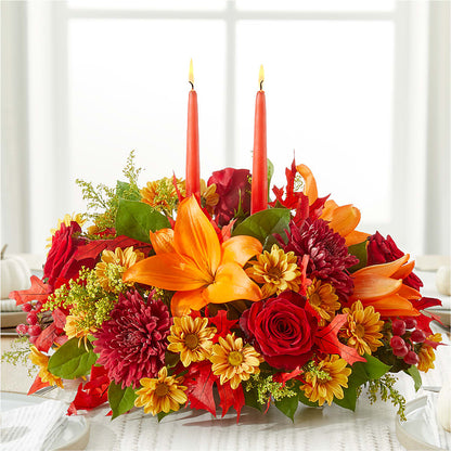 Autumn's Embrace Centerpiece –  Fleuriste Boutique Du Moulin, L'ile-perrot PQ