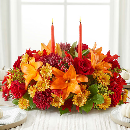 Autumn's Embrace Centerpiece –  Fleuriste Boutique Du Moulin, L'ile-perrot PQ
