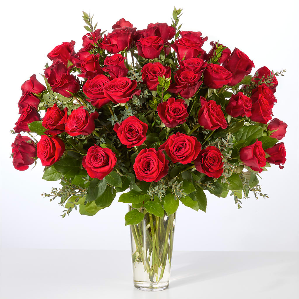 Forever Yours Fifty Stem Red Rose Bouquet –  Fleuriste Boutique Du Moulin, L'ile-perrot PQ