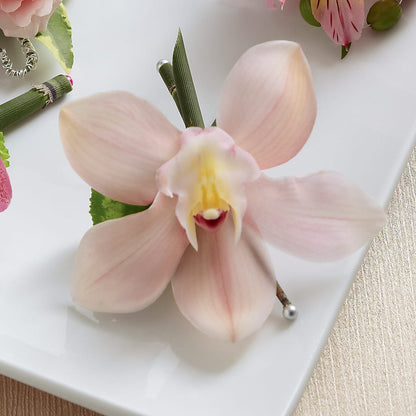 Pink Cymbidium Boutonniere –  Fleuriste Boutique Du Moulin, L'ile-perrot PQ